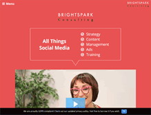 Tablet Screenshot of brightspark-consulting.com